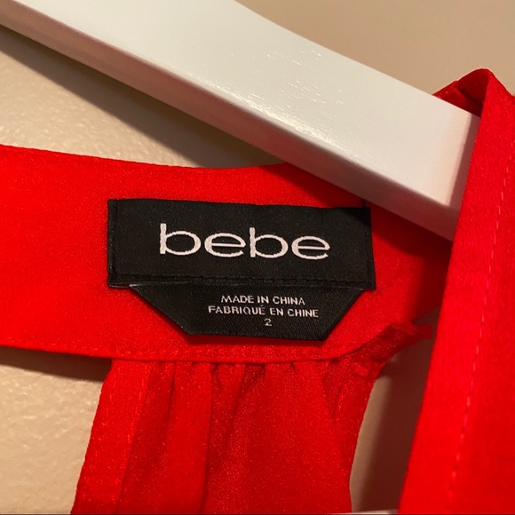 Bebe burnt orange jumpsuit. Size 2/ small - Picture 3 of 6